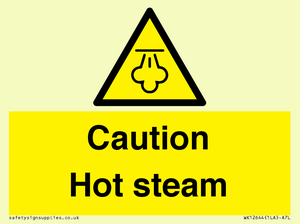 Caution Hot steam
